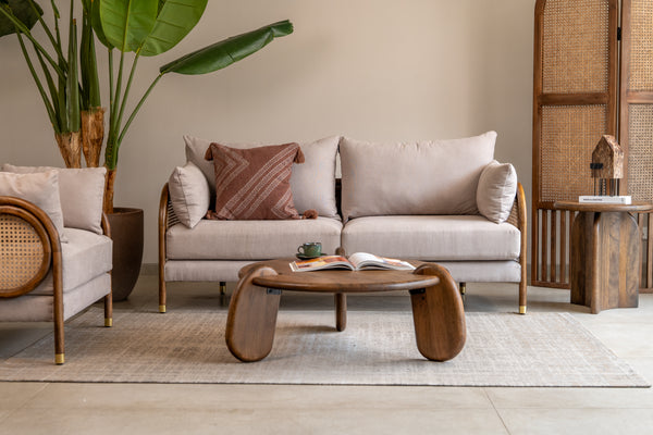 Savoy Curved Cane Sofa