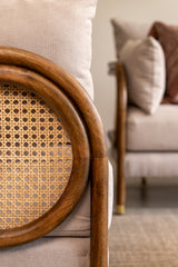 Savoy Curved Cane Sofa