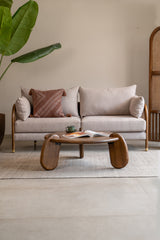 Savoy Curved Cane Sofa