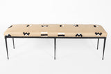 Hollywood Regency Bench