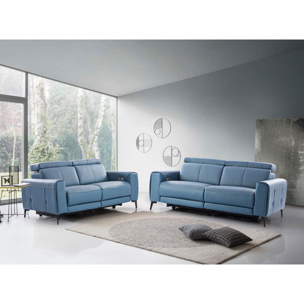 Pleat 3 Seater Recliner Sofa