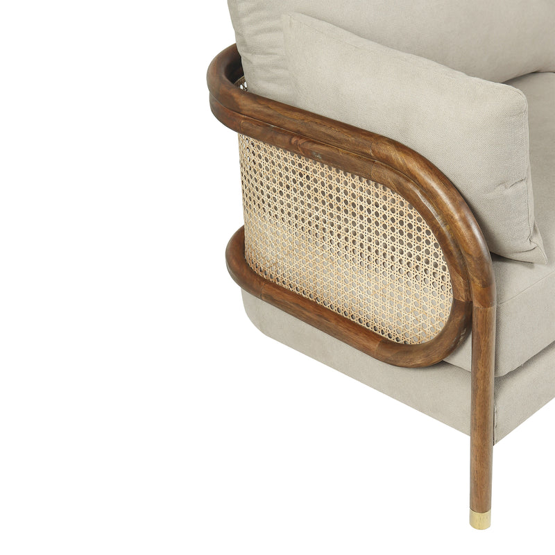 Savoy Curved Cane Sofa