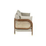 Savoy Curved Cane Sofa