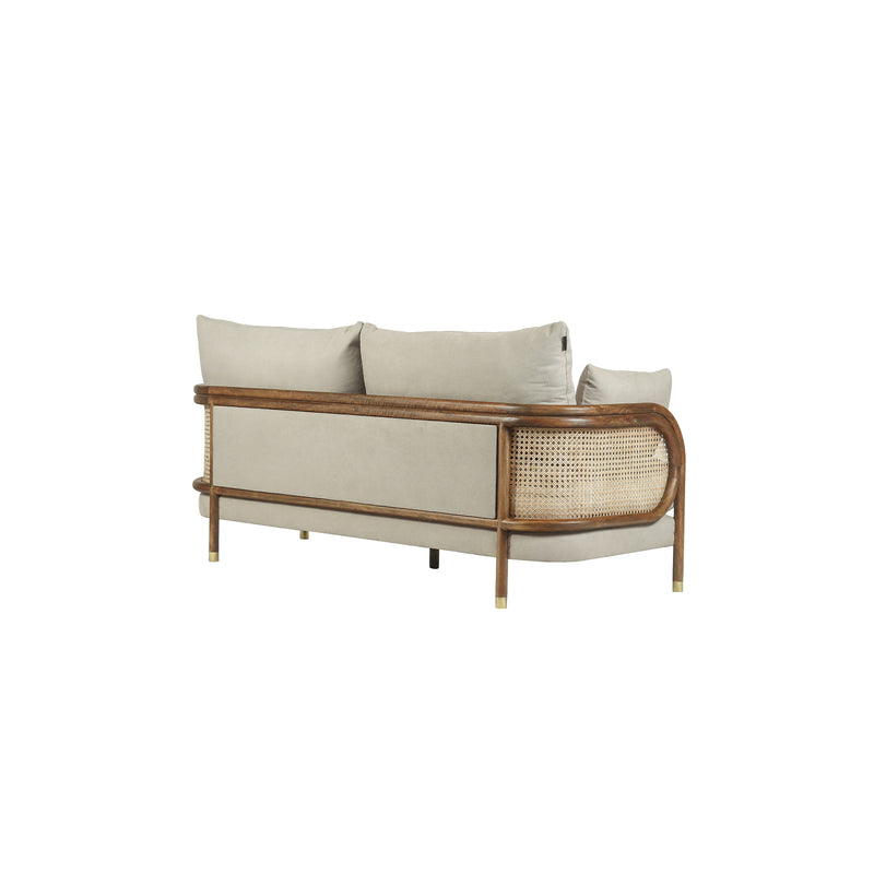 Savoy Curved Cane Sofa